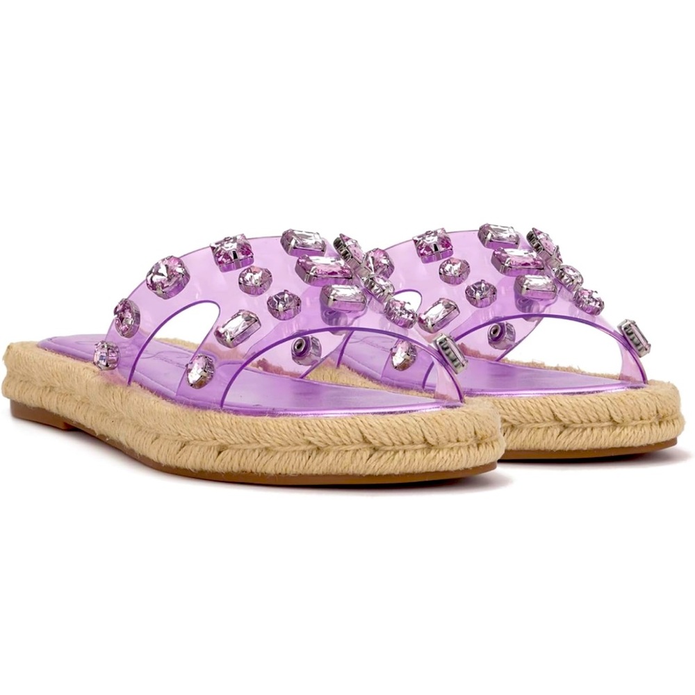 Jessica Simpson Purple Embellished Women's Sandals